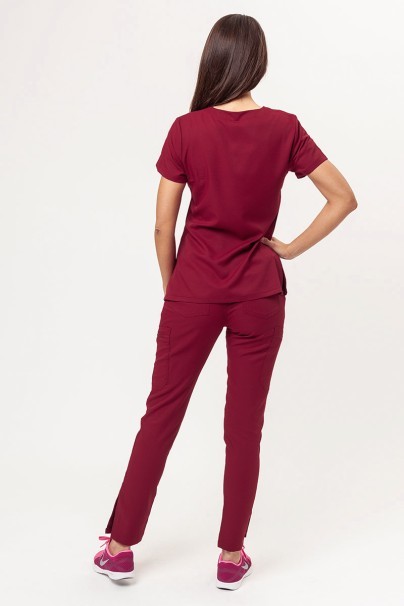 Dámské lékařské kalhoty Uniforms World 109PSX Yucca burgundové-7