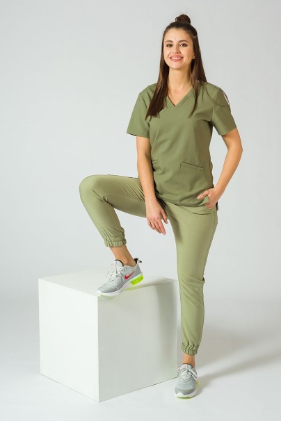 PROMO Dámské kalhoty Sunrise Uniforms Premium Chill jogger olivkové-4