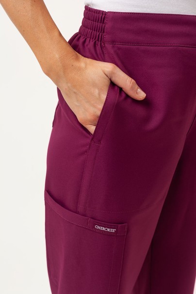 Dámská lékařská souprava Cherokee Ultra (halena V-neck, kalhoty Jogger) třešňová-8