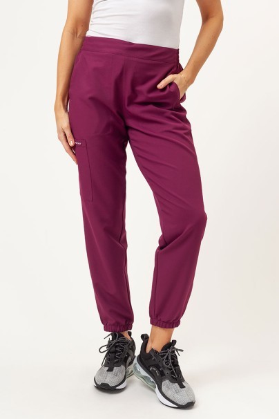 Dámská lékařská souprava Cherokee Ultra (halena V-neck, kalhoty Jogger) třešňová-6