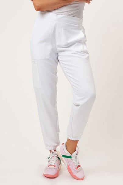 Dámská lékařská souprava Cherokee Ultra (halena V-neck, kalhoty Jogger) bílá-6