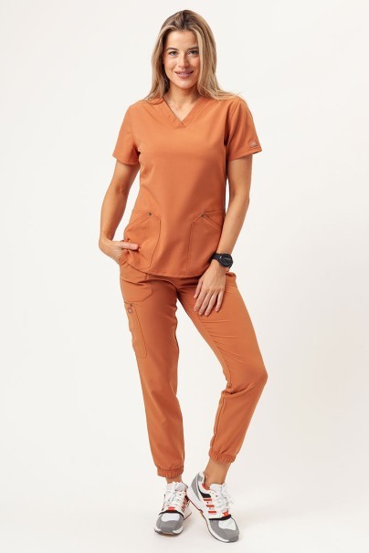 Dámská lékařská halena Dickies EDS NXT V-neck hnědá-1