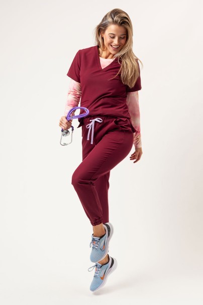 Dámské lékařské kalhoty Sunrise Uniforms Premium Vibe jogger švestkové-2