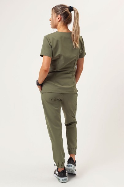 Dámské lékařské kalhoty Sunrise Uniforms Premium Vibe jogger olivkové-7