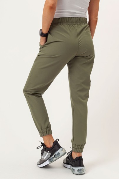 Dámské lékařské kalhoty Sunrise Uniforms Premium Vibe jogger olivkové-1