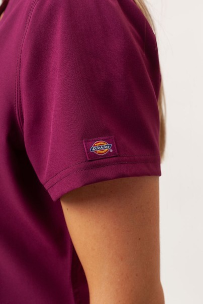 Dámská lékařská halena Dickies EDS NXT V-neck třešňová-6