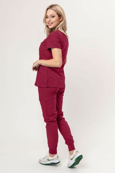 Dámské lékařské kalhoty Uniforms World 109PSX Ava jogger burgundové-8
