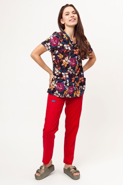 Dámská lékařská halena Cherokee Prints V-neck Artful Blooms-3