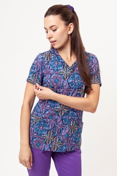 Dámská lékařská halena Cherokee Prints V-neck One In A Medallion-1