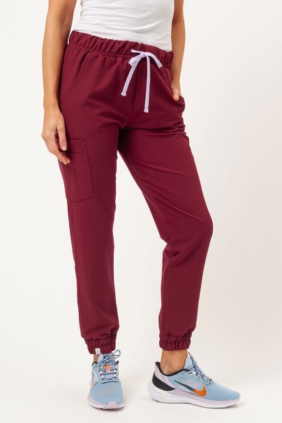 Dámské lékařské kalhoty Sunrise Uniforms Premium Vibe jogger švestkové-1