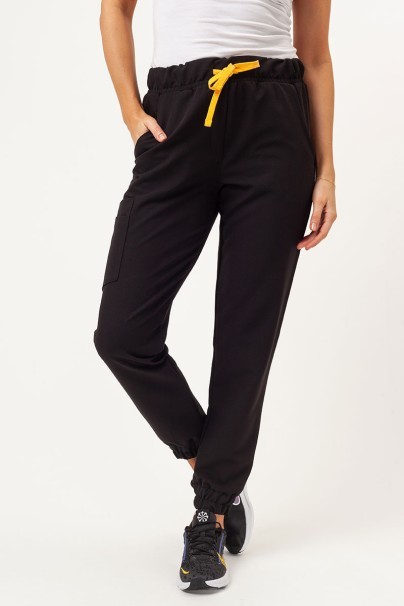 Dámské lékařské kalhoty Sunrise Uniforms Premium Vibe jogger černé-1