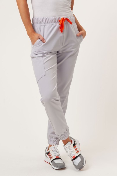 Dámské lékařské kalhoty Sunrise Uniforms Premium Vibe jogger světle šedé-1