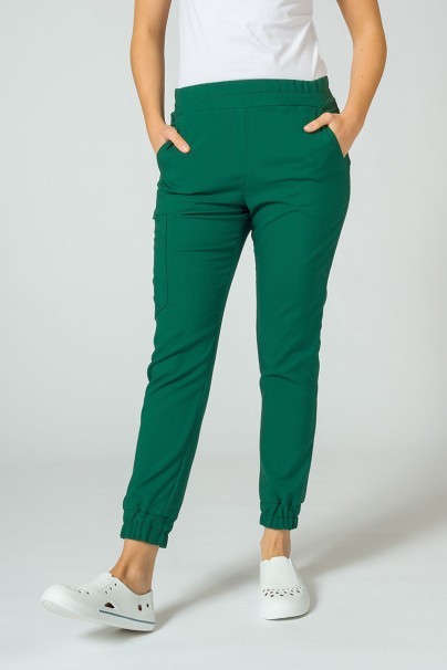 PROMO Dámské kalhoty Sunrise Uniforms Premium Chill jogger tmavě zelené-1